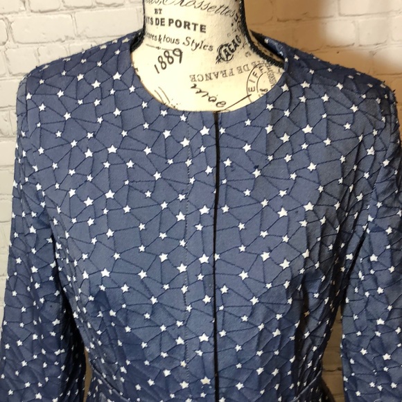 Helene Berman London Blue Star Peplum Jacket - Picture 7 of 11